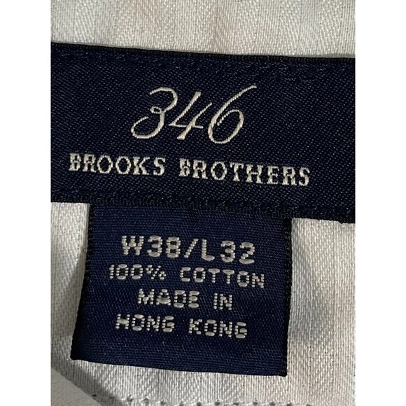 Brooks Brothers Mens Khaki Dress Pants W38/L32 100% Cotton - Picture 6 of 13